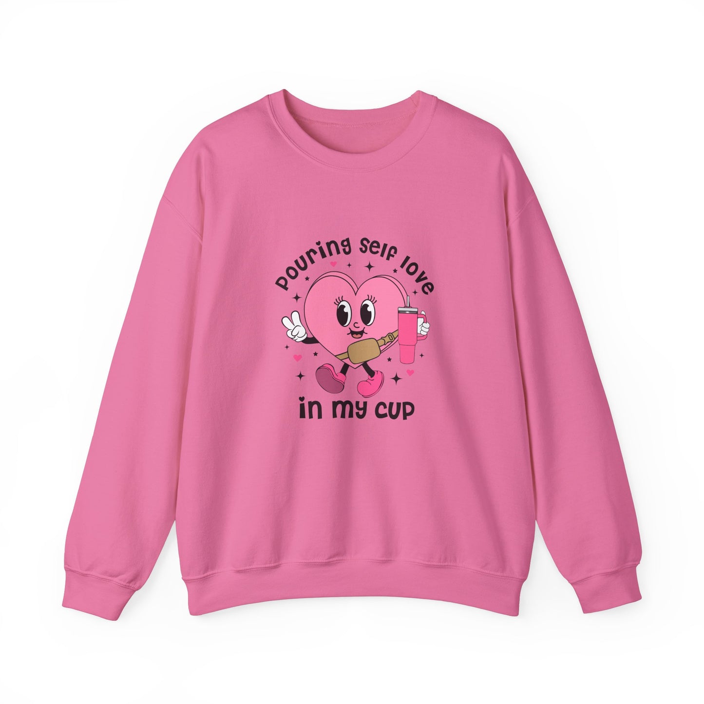 Pouring self love in my cup Unisex Crewneck Sweatshirt