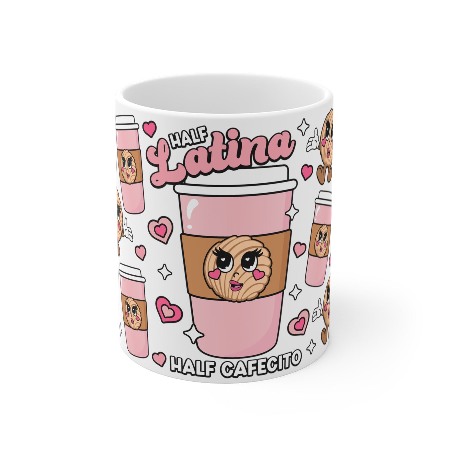 Half Latina Half Cafecito Mug 11oz