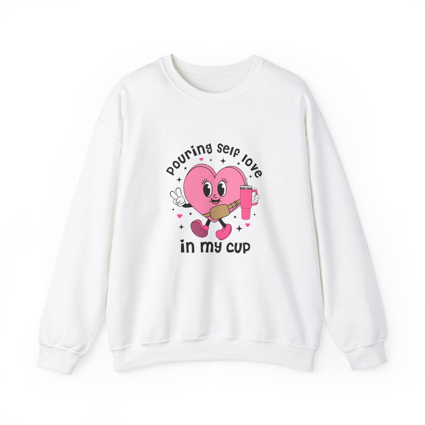 Pouring self love in my cup Unisex Crewneck Sweatshirt