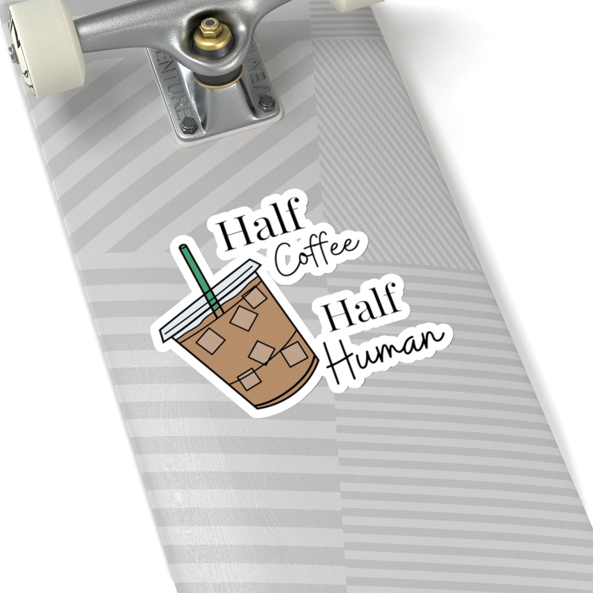 Half Coffee Half Human Sticker