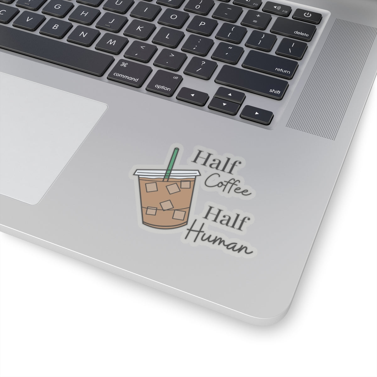 Half Coffee Half Human Sticker