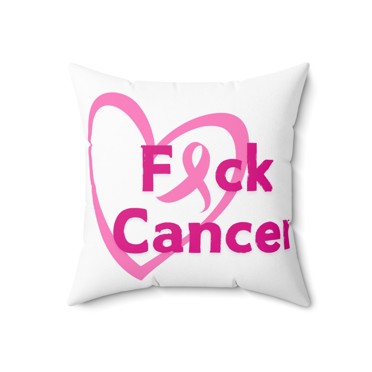 Eff Cancer Square Pillow