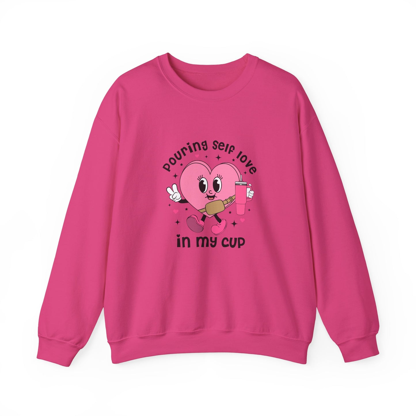 Pouring self love in my cup Unisex Crewneck Sweatshirt