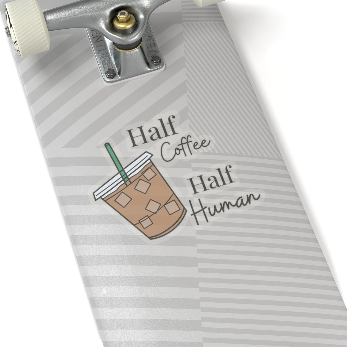 Half Coffee Half Human Sticker