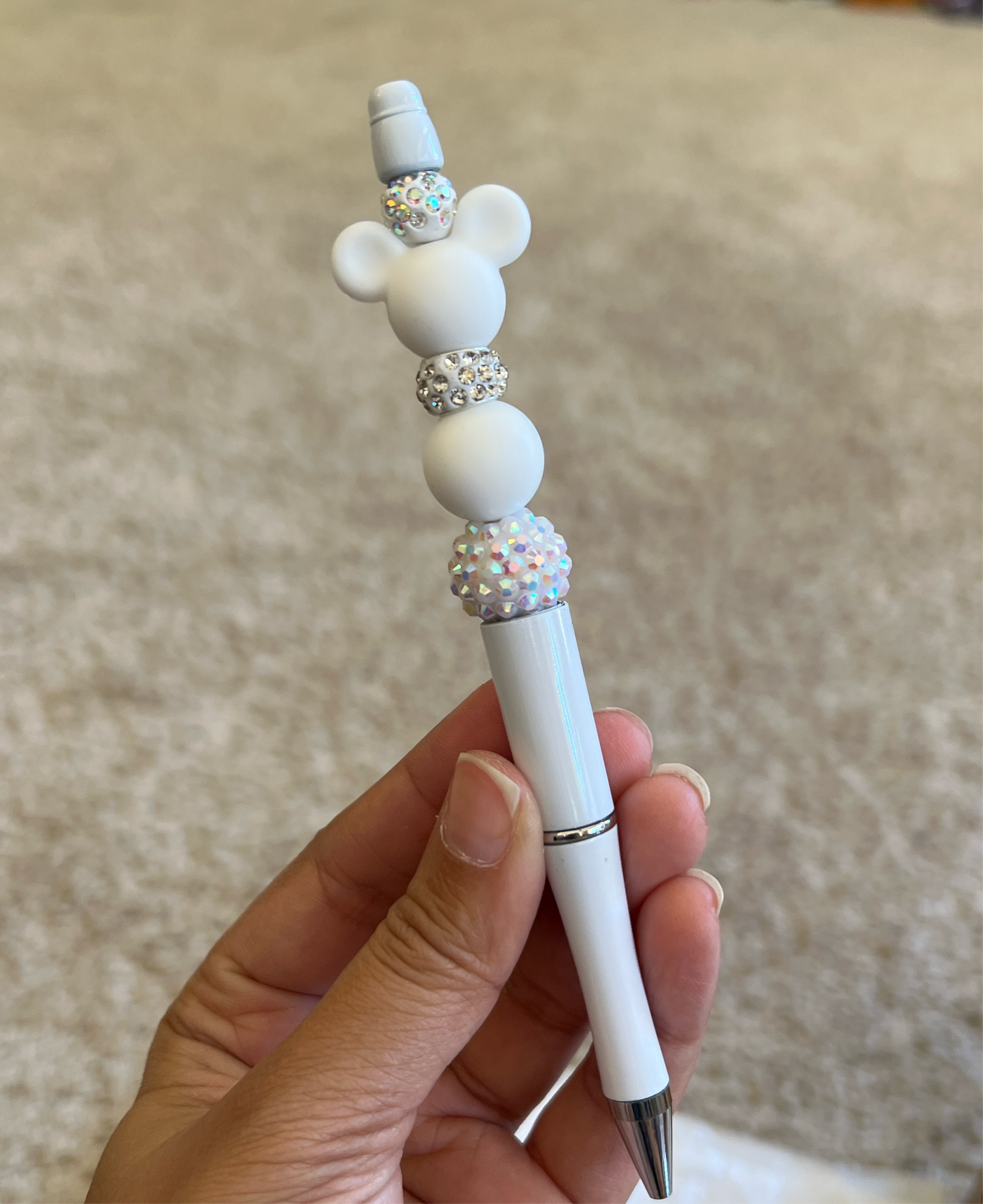 White Mouse Ear Pen