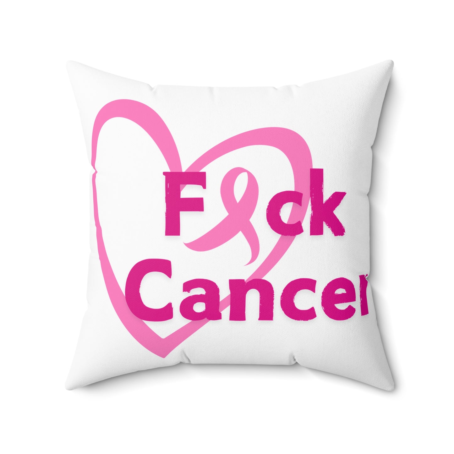 Eff Cancer Square Pillow