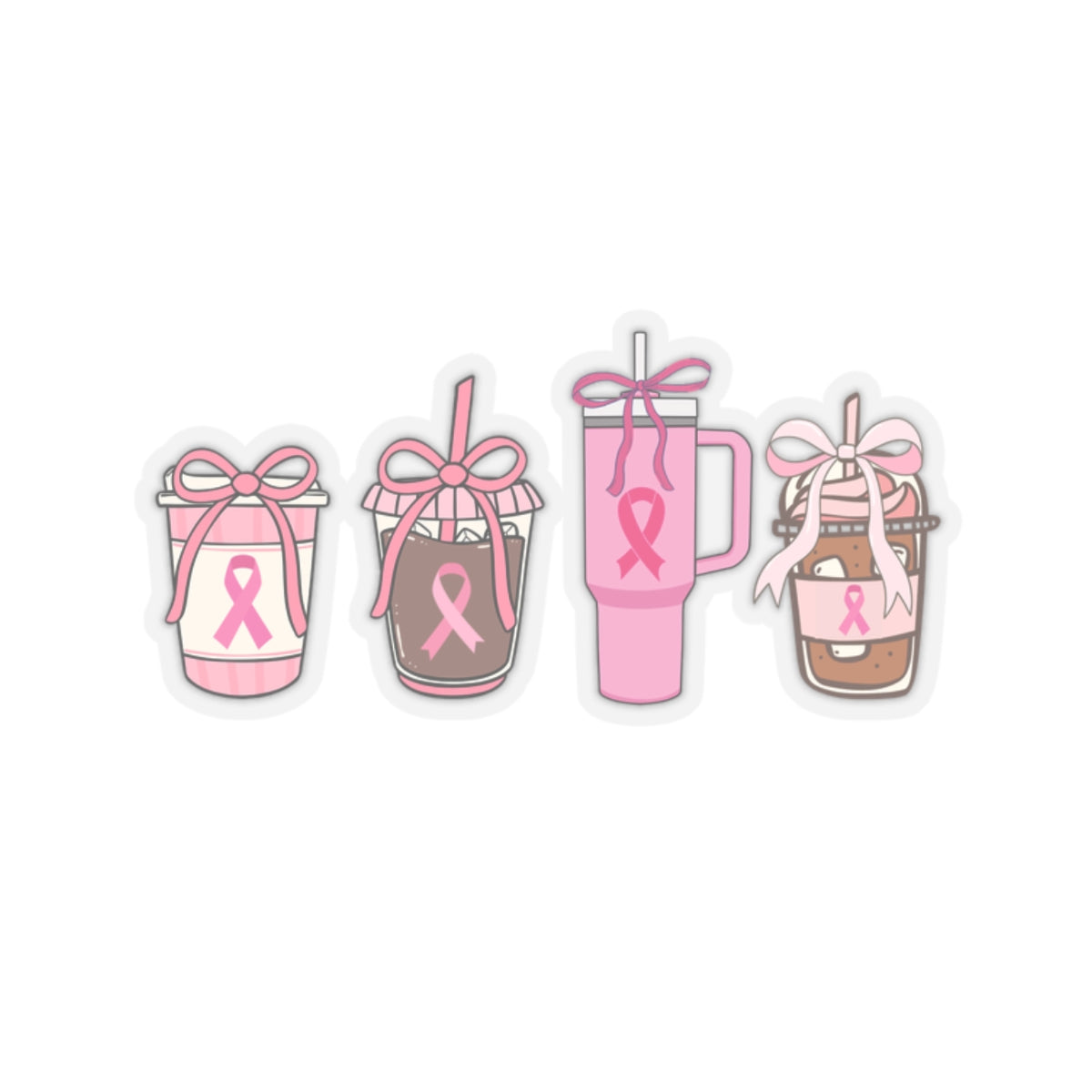 Pink Cups in October Stickers