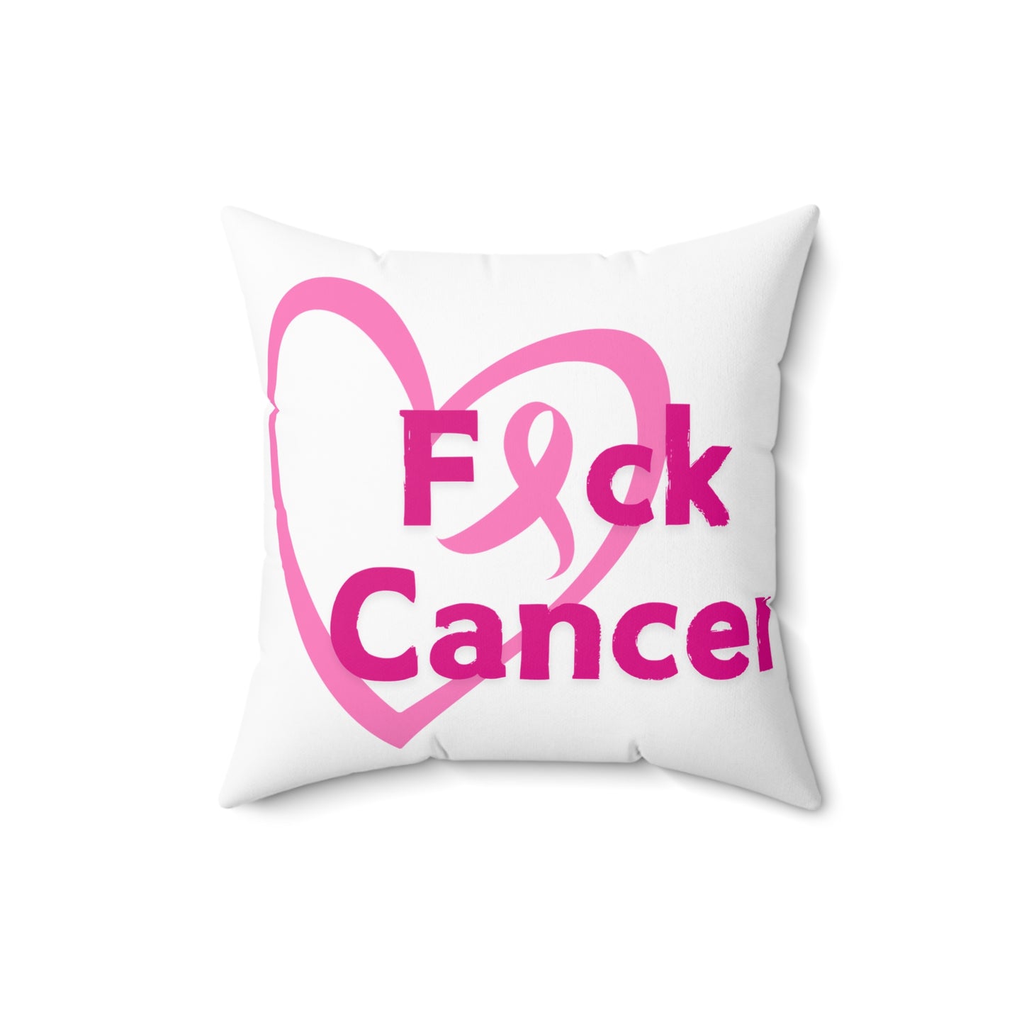 Eff Cancer Square Pillow