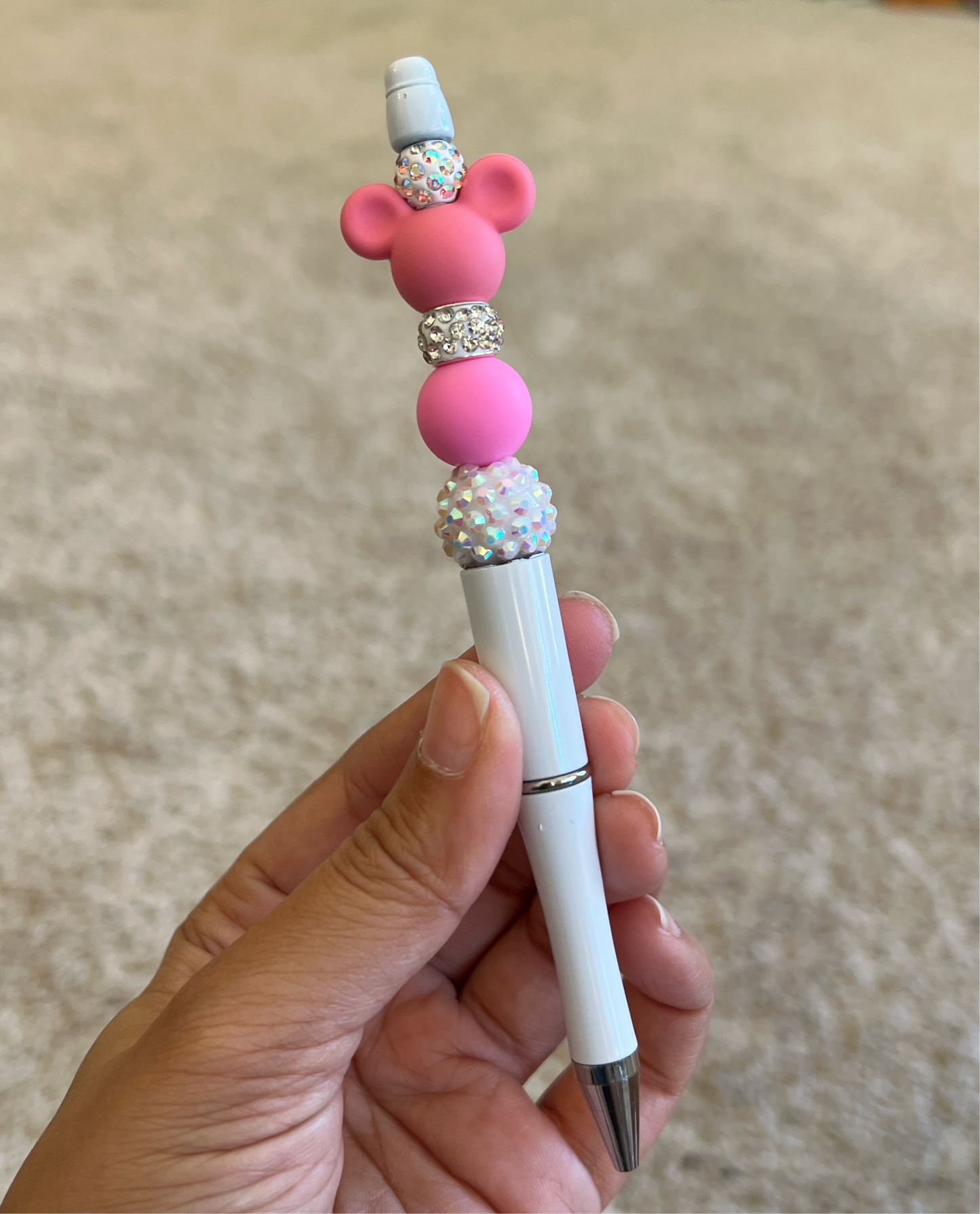 Pink Mouse Ear Pen