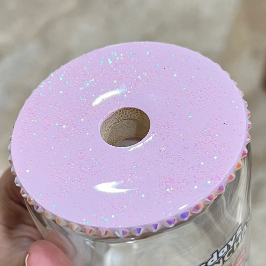 Light pink Bling Edge Lid